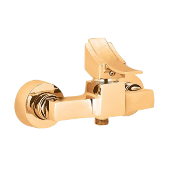 تصویر  شیر توالت شیرآلات ایران گروه - مدل فلت طلایی براق