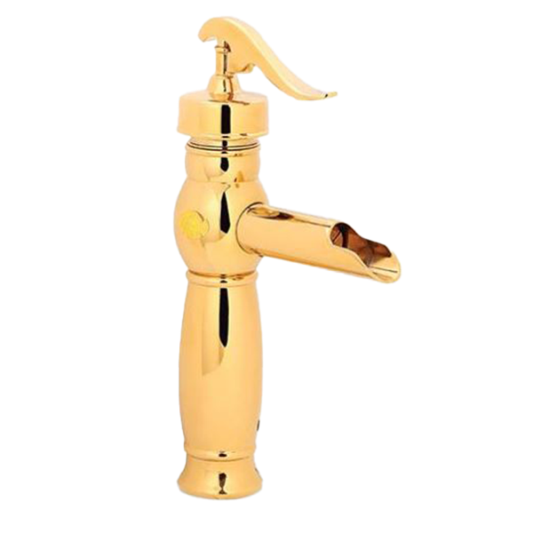 تصویر  شیر روشویی شیرآلات ایران گروه - مدل بیزانس طلایی براق